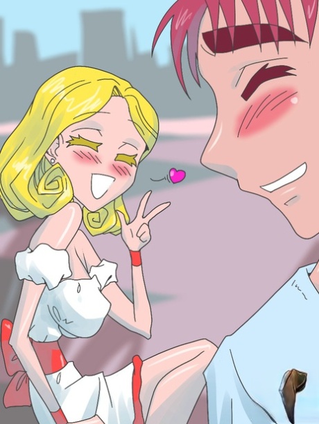 Anime shemale babe meets her new sugar daddy & fucks his ass on the first date